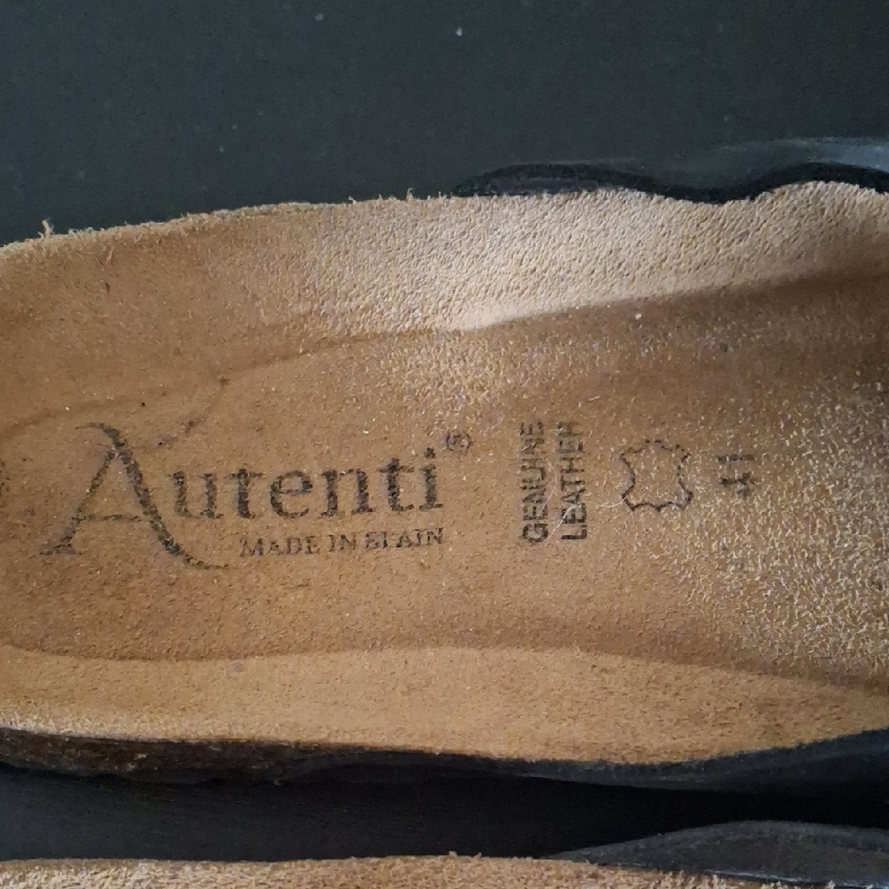 Autenti Made in Spain Black Leather Thong Sandals EU 41 - Picture 2 of 7